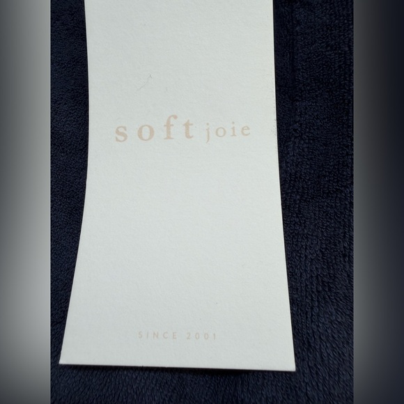 ✨ NWT Joie Arden French Terry Wide-Leg Lounge Ankle Pants in Peacoat Navy — XS - Picture 3 of 8